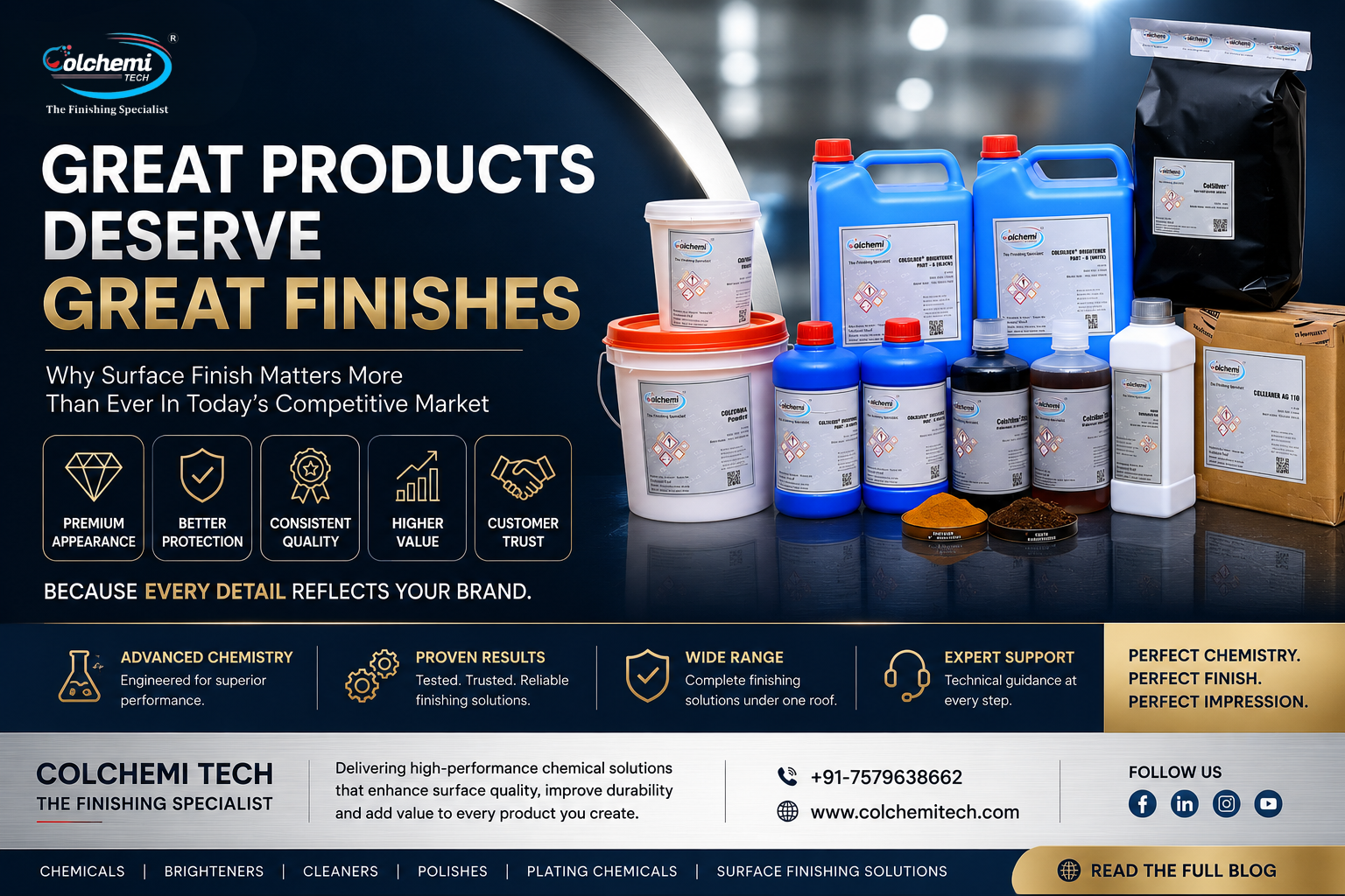 Great Products Deserve Great Finishes